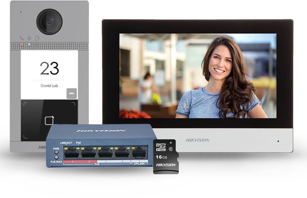 Hikvision DS-KIS604-S(C) Kit de vidéophone IP
