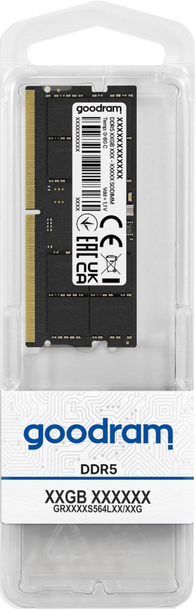 Goodram 16 Go DDR5 5600 MHz CL40 SR SODIMM module de mémoire 1 x 16 Go