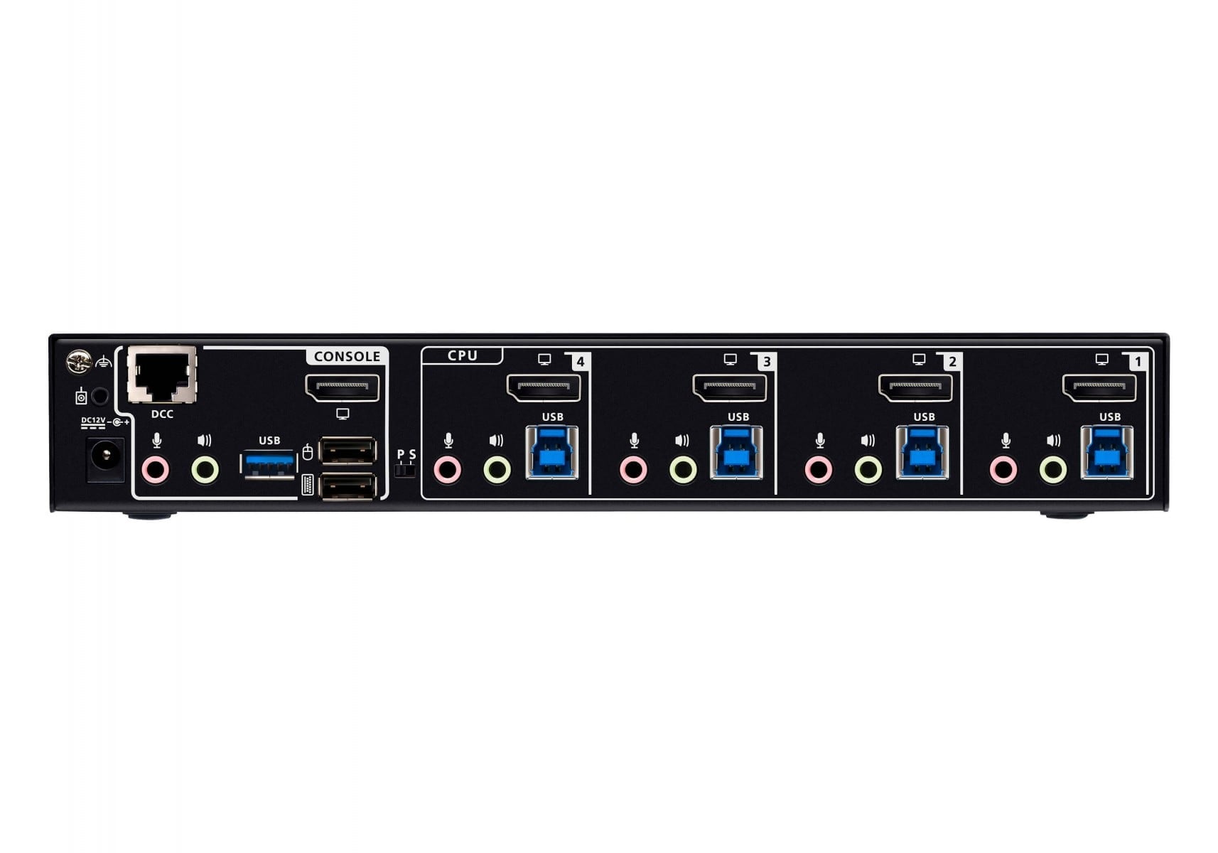 Aten CS1924A-AT-G 4-Port USB 3.0 8K ÉcranPort KVMP. Sw