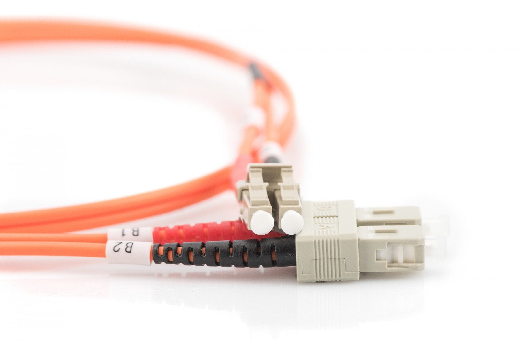 DIGITUS Câble de brassage multimode a fibre optique - LC / SC - 1 m - I-VH - OM2 - LC - SC