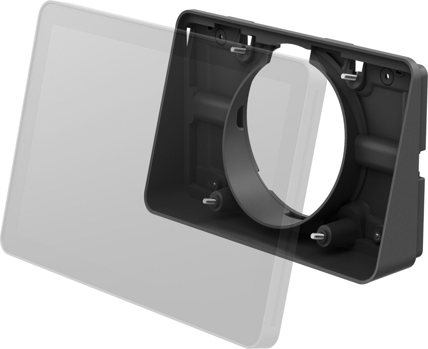 LOGITECH Mounting kit angle plinth reversible interface 14 viewing angle for meeting room scheduling system graphite