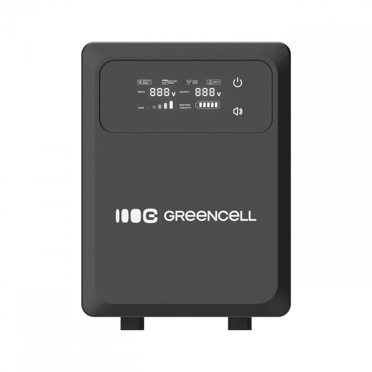Green Cell UPSLPPC800 Onduleur AVR UPS 1200VA 800W PowerCore 12 VDC avec écran LCD