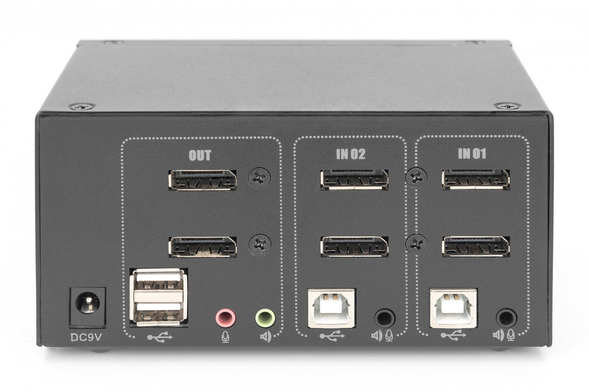 Digitus DS-12862 commutateur écran, clavier et souris Noir