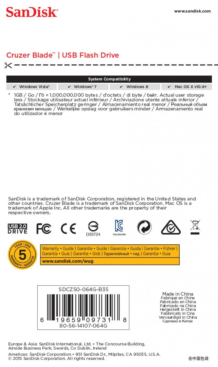 Cruzer Blade 64GB