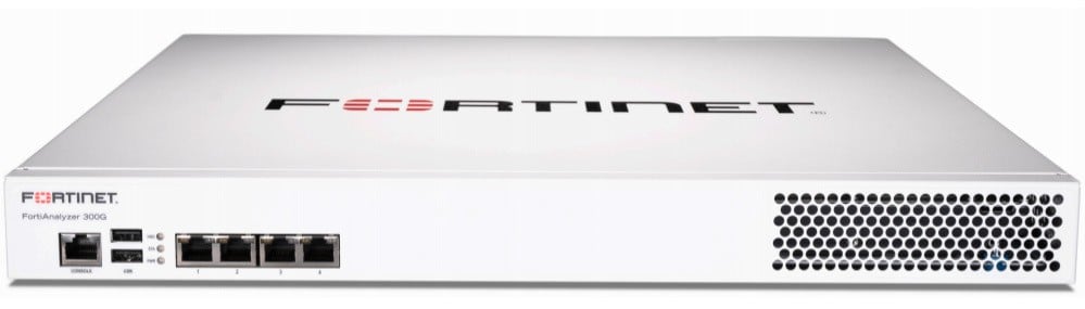 FortiAnalyzer-300G Centralized log & analysis appliance - 4x GE RJ45, 8TB storage, up to 100GB/Day of logs.
