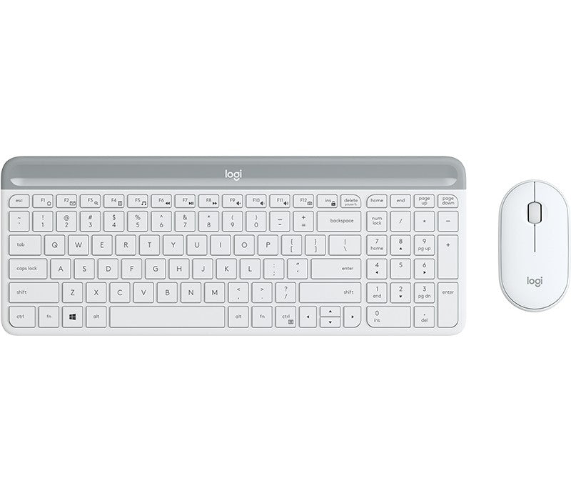 Logitech 920-009201 clavier Souris incluse Universel RF sans fil QWERTY Nordique Blanc