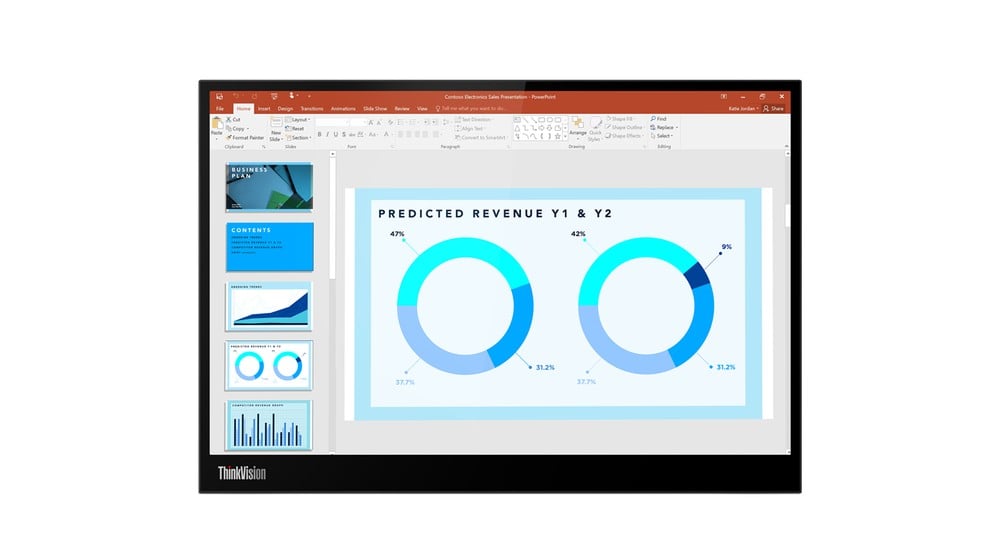 LENOVO ThinkVision M14d 14p QHD 16:10 IPS 300nits 2xUSB-C DP TopSeller