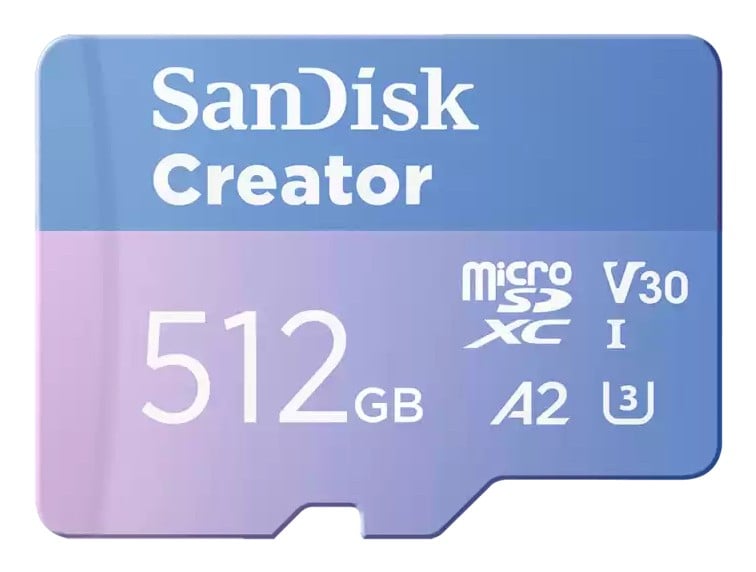 Extreme microSD 512GB+SD 190MB/s Creator