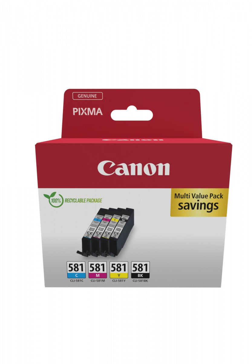 CANON CLI-581 Ink Cartridge C/M/Y/BK MULTI BL
