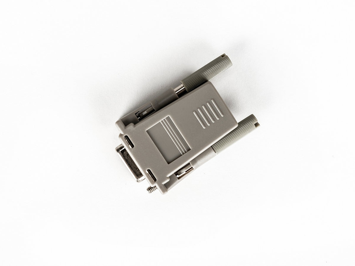 RJ45 to DB9F cross converter