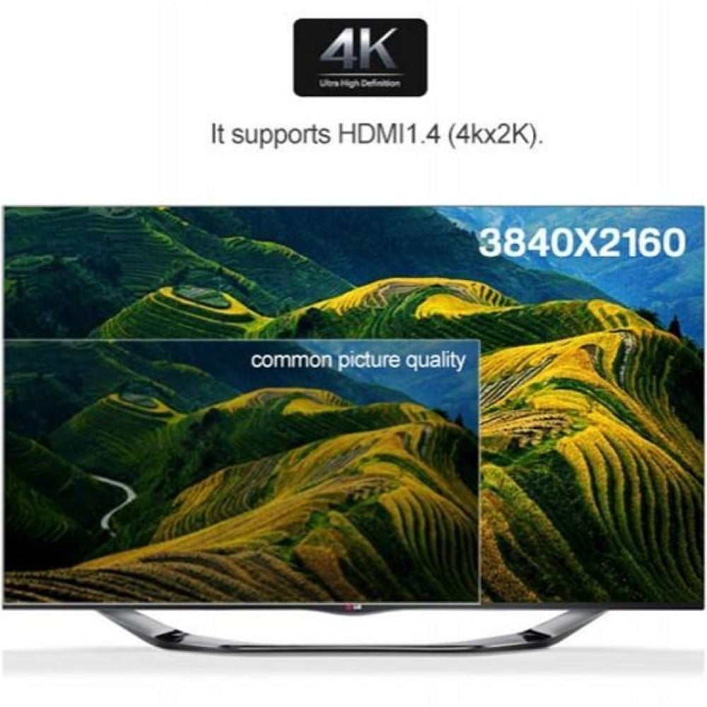 Techly IDATA HDMI2-4K8 Répartiteur HDMI 2.0 4K@60Hz 1x8 Actif