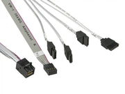 Supermicro MiniSAS / 4 SATA 0.55 m 0,55 m Gris, Blanc
