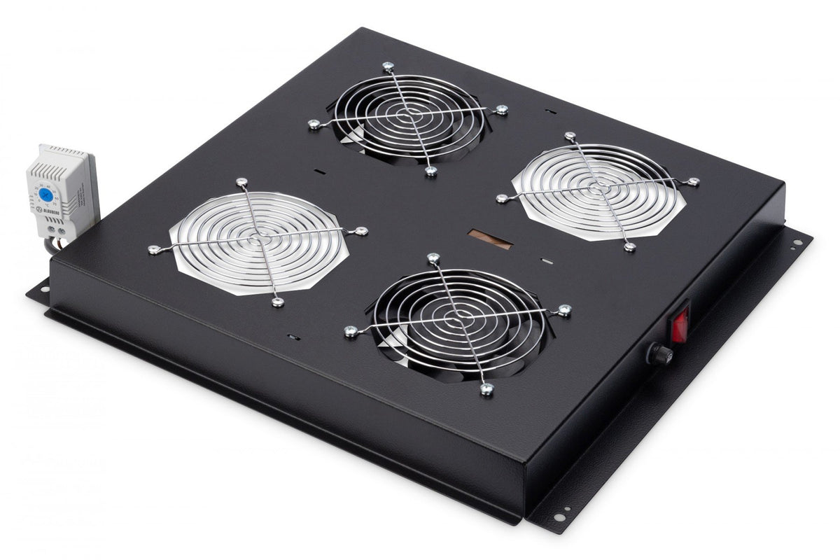 Digitus Unité de ventilation de toit pour armoires réseau de série Unique, armoires réseau et armoires serveur Dynamic Basic