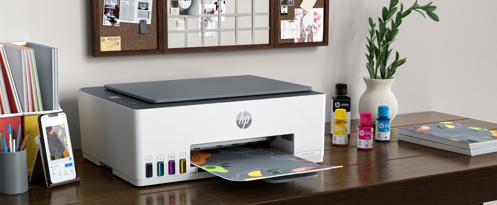 HP Smart Tank 580 All-in-One Printer A jet d'encre thermique A4 4800 x 1200 DPI 12 ppm Wifi