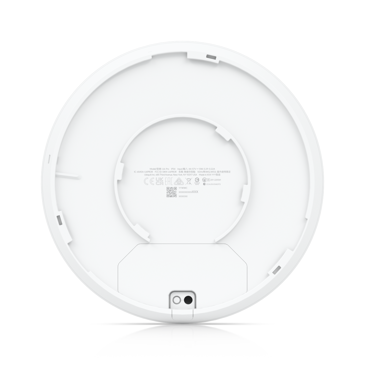 Ubiquiti Networks U6-PRO point d'acces réseaux locaux sans fil 4800 Mbit/s Blanc Connexion Ethernet, supportant l'alimentation via ce port (PoE)