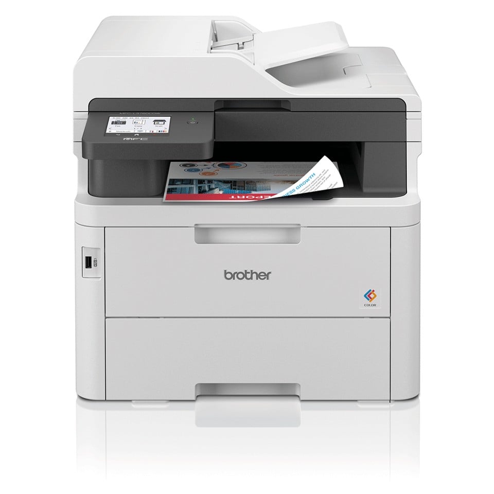BROTHER MFC-L3760CDW MFP colour LED A4 26ppm copy 26ppm print 250 sheets USB 2.0 Gigabit LAN Wi-Fi USB host