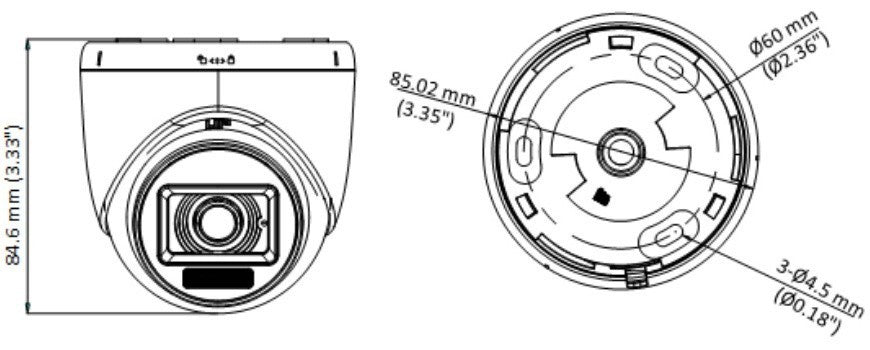 Hikvision DS-2CE76D0T-LPFS(2.8mm) Caméra Turret Audio a Lumiere Hybride Intelligente 2MP Fixe