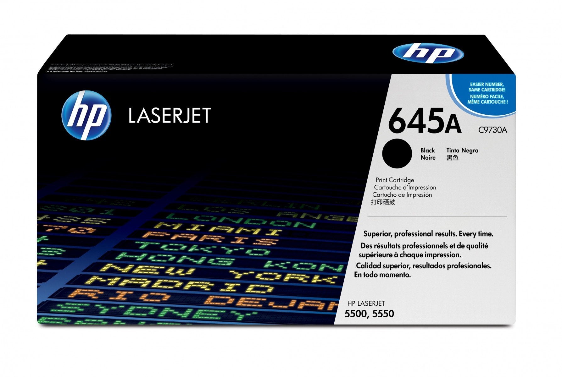 HP 645A original Colour LaserJet Toner cartridge C9730A black standard capacity 13.000 pages 1-pack