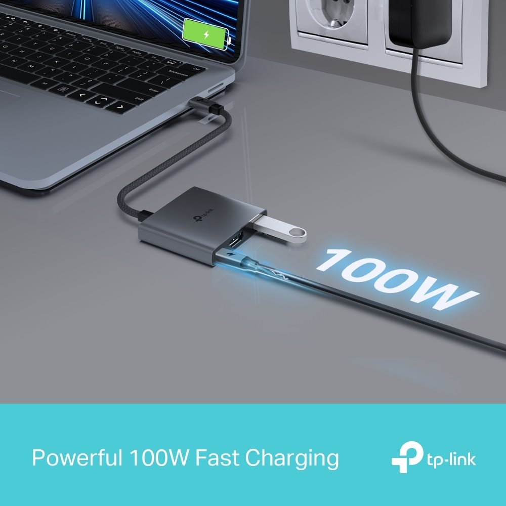 TP-Link UH3020C hub & concentrateur USB Type-C 5000 Mbit/s Gris