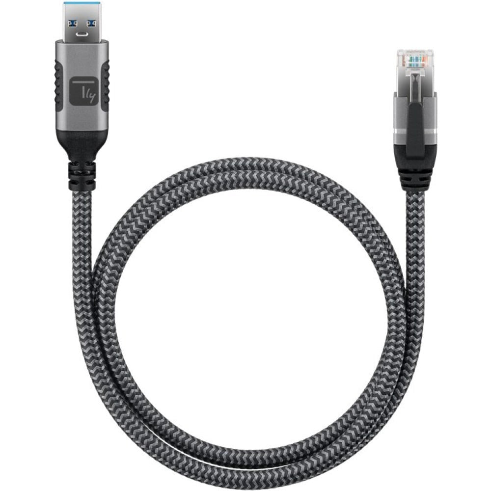 Techly ICOC U3A-RJ45-010 Adaptateur/Câble réseau USB-A vers Gigabit Ethernet RJ45 1m