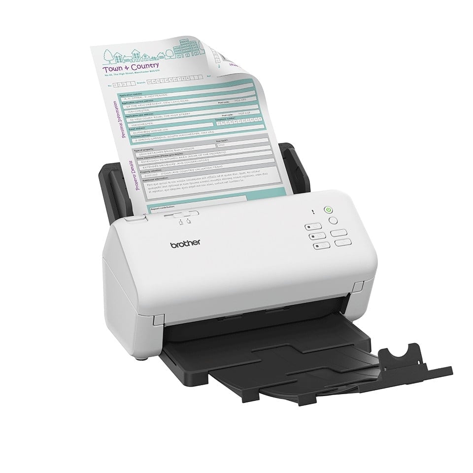 BROTHER Document Scanner Duplex Office 40ppm/80ipm ADF Feeder 80 f. ethernet