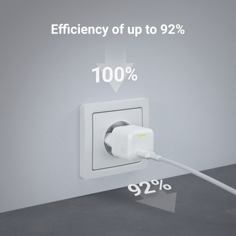 Green Cell CHARGC06W - Intérieure - Secteur - Blanc
