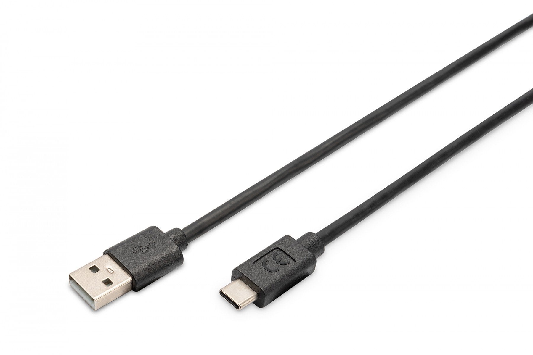 Digitus AK-300148-030-S câble USB USB 2.0 3 m USB A USB C 0,48 Gbit/s Noir