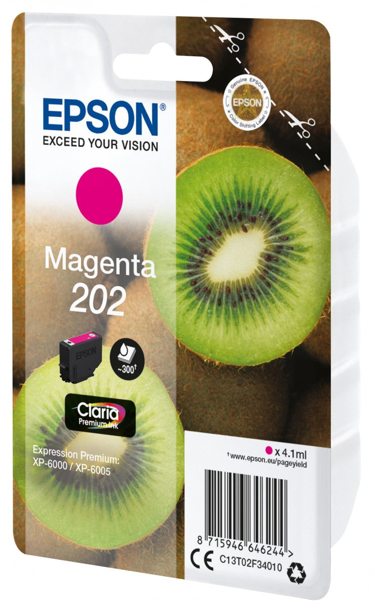 EPSON 4LB Singlepack Magenta 202 Kiwi Clara Premium Ink
