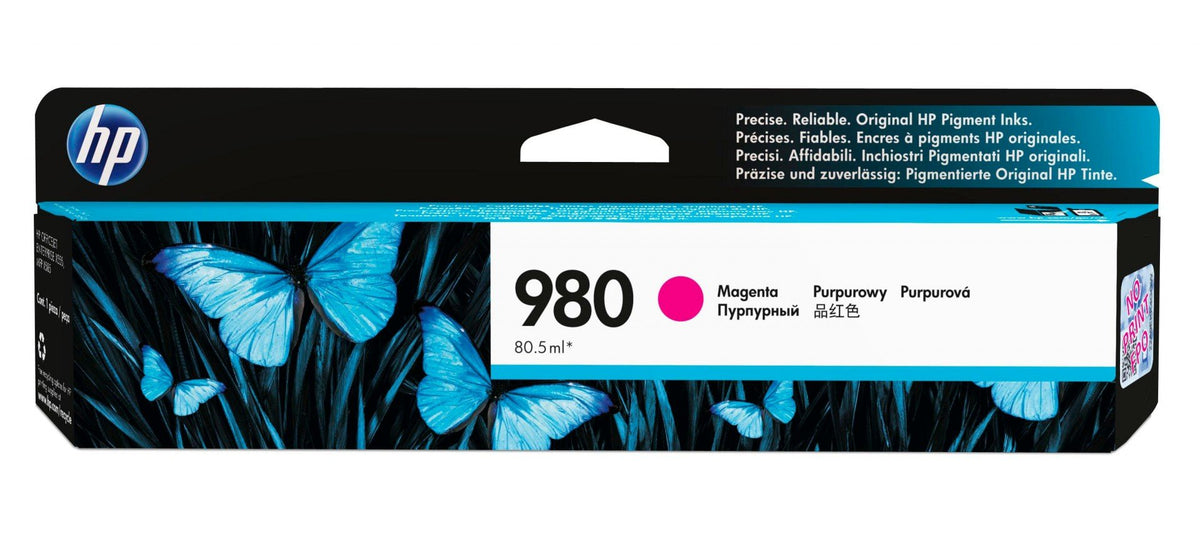 HP 980A original Ink cartridge D8J08A magenta standard capacity 80.5ml 6.600 pages 1-pack Office jet Enterprise