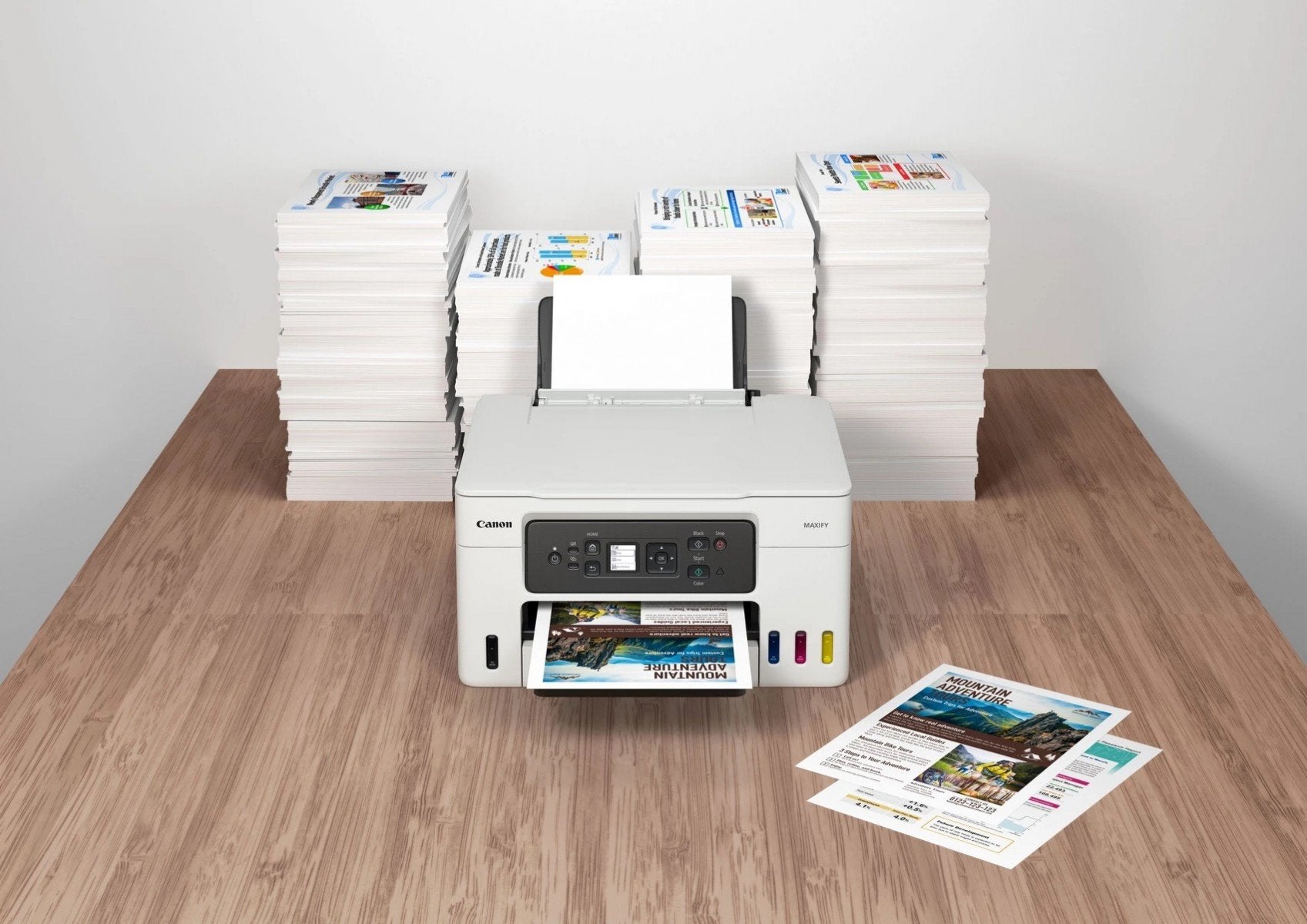 CANON MAXIFY GX3050 MFP colour ink-jet refillable A4 18 ipm print 350 sheets USB 2.0 Wi-Fi
