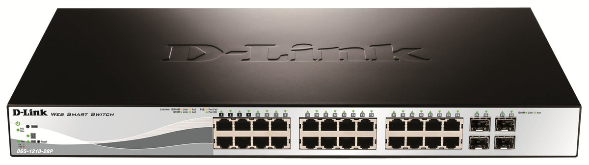 D-LINK 28-Port Layer2 PoE Gigabit Smart Managed Switch dlink green 3.0 24x 10/100/1000Mbit/s TP RJ-45 PoE Port 802.3at