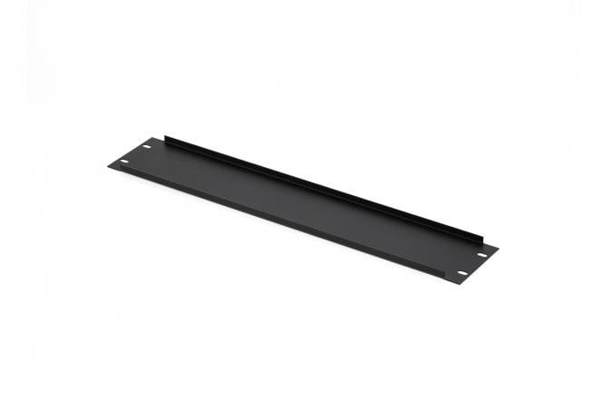 2U rack blank panel for 19" Cabinet, Black (RAL 9005)