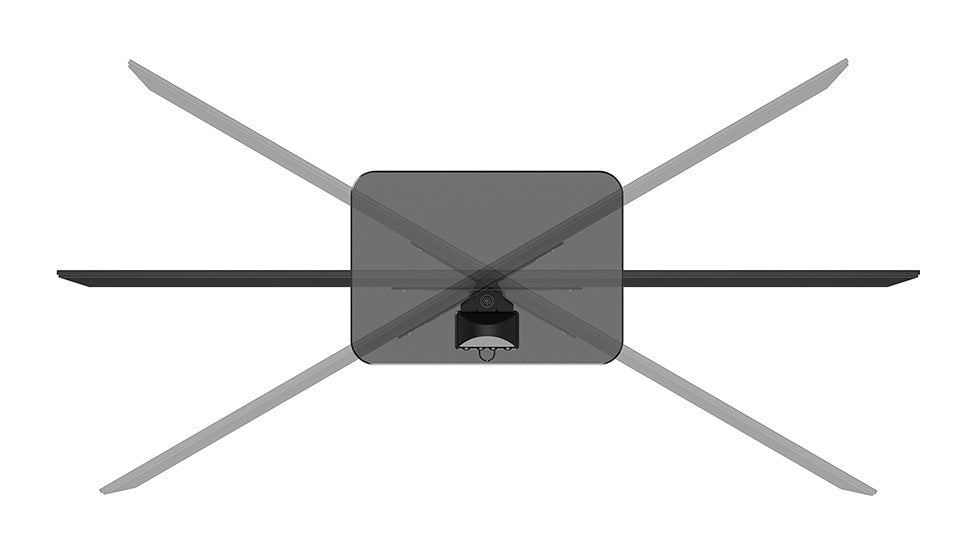 NEOMOUNTS DS45-430BL12 Support de bureau pour Ã©cran Ã  poser 23-43p- pivotant