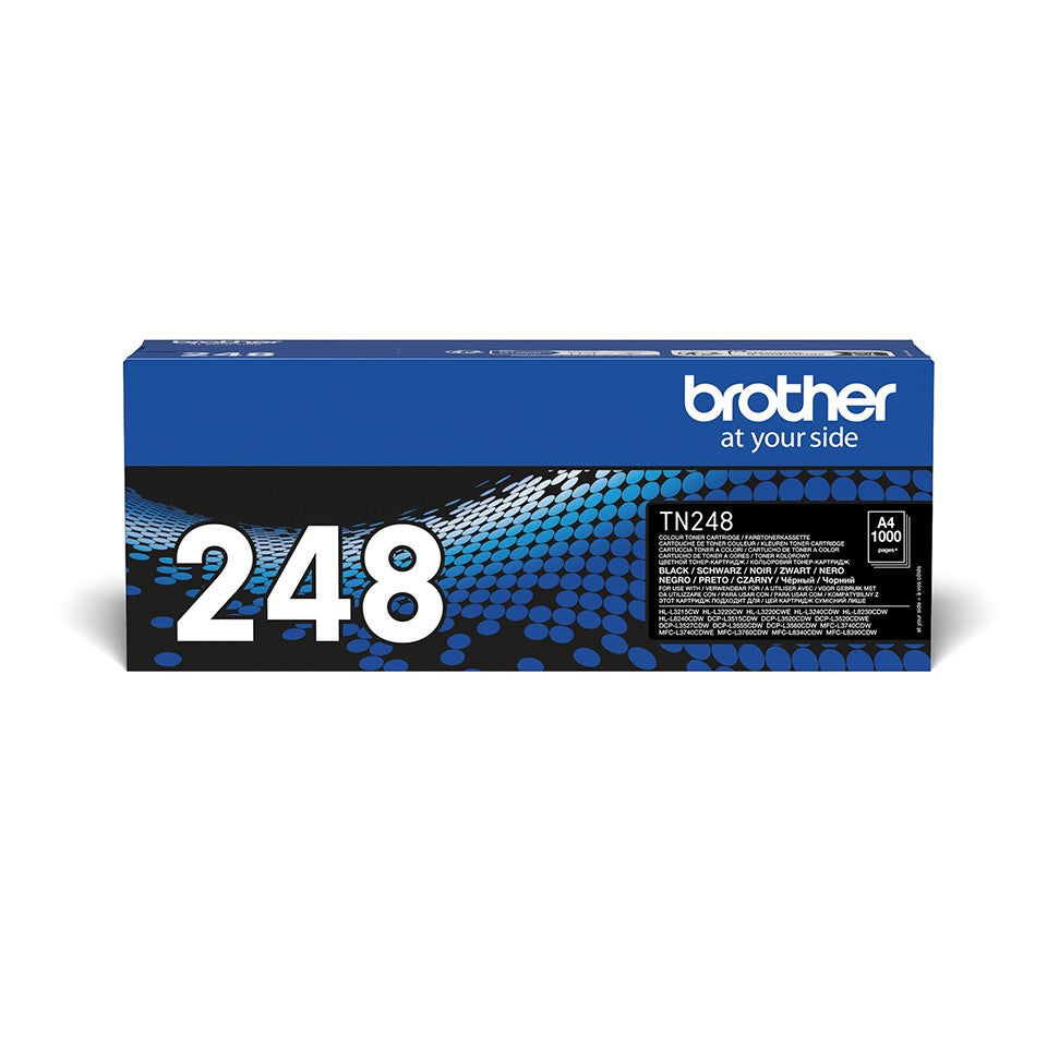 BROTHER TN248BK Black Toner Cartridge ISO Yield 1.000 pages