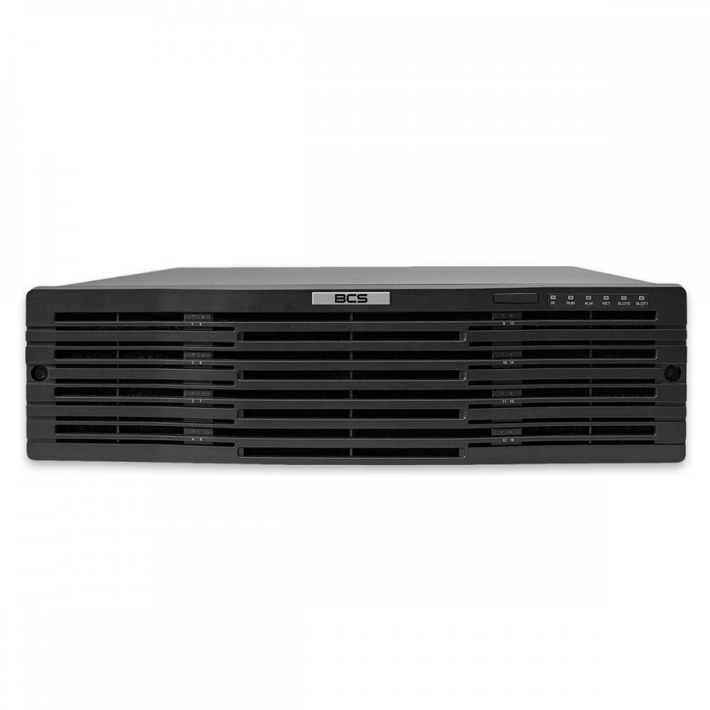 BCS BCS-P-NVR6416-4KR Enregistreur IP 64 canaux avec RAID et support de caméra 12MP