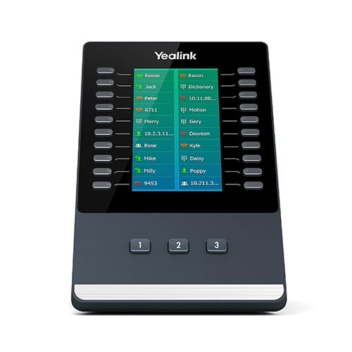 Yealink EXP50 module IP Noir, Gris 23 boutons