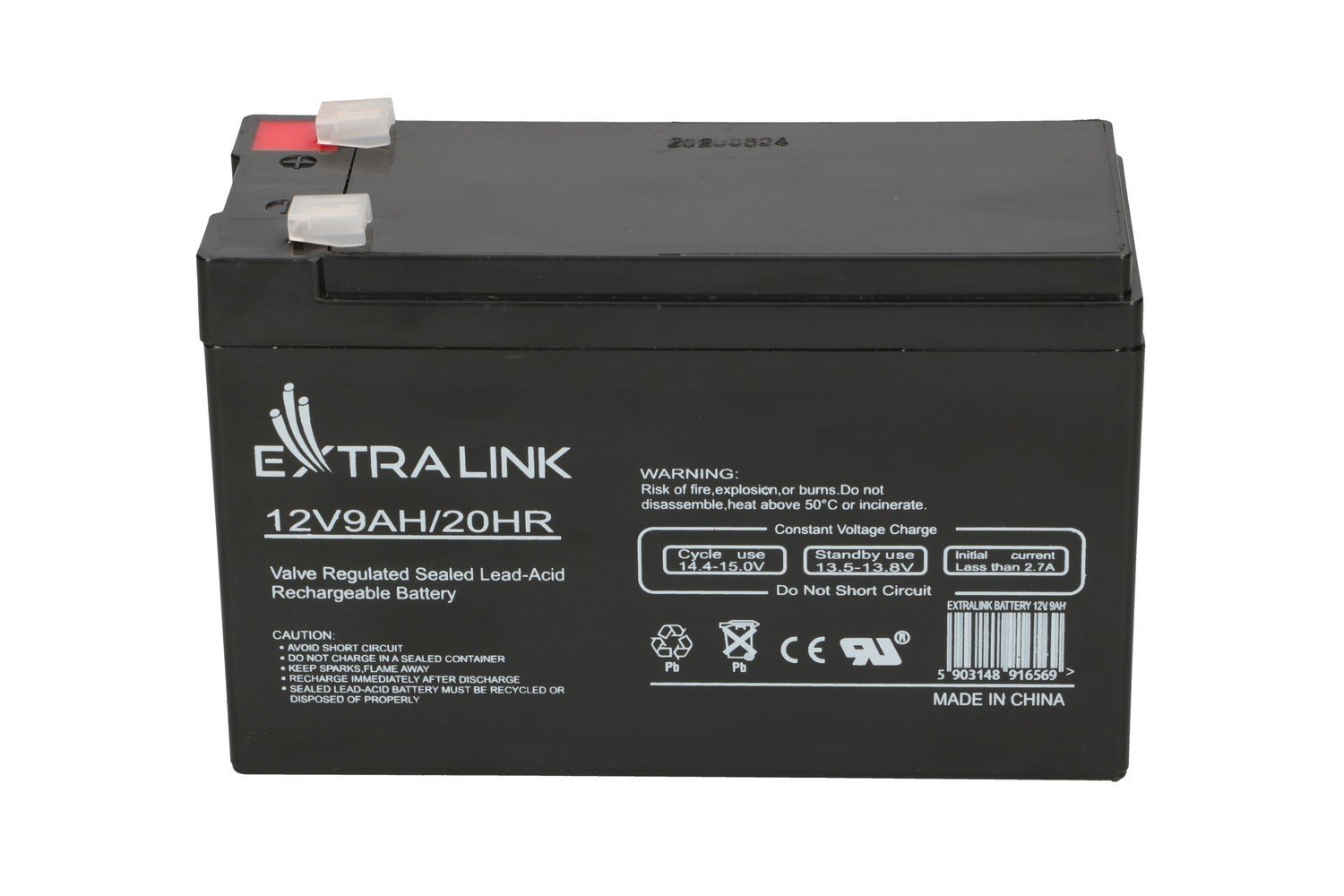 Extralink AKUMULATOR BATTERY ACCUMULATOR AGM 12V 9AH Sealed Lead Acid (VRLA)