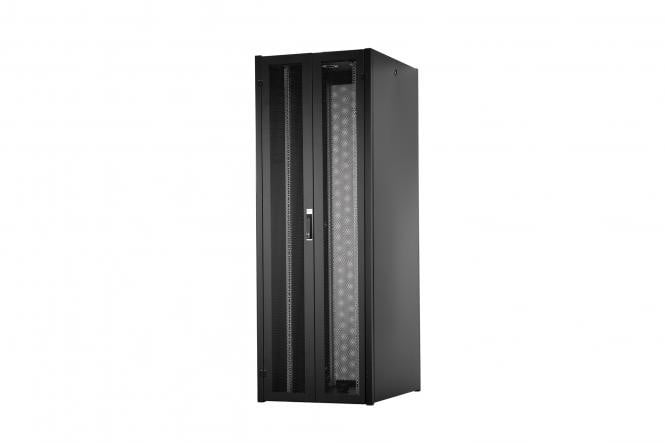 "Armoire réseau debout Hyper Pro 19"" 47U rack 800x1000, porte avant perforée, noire, 1000kg"
