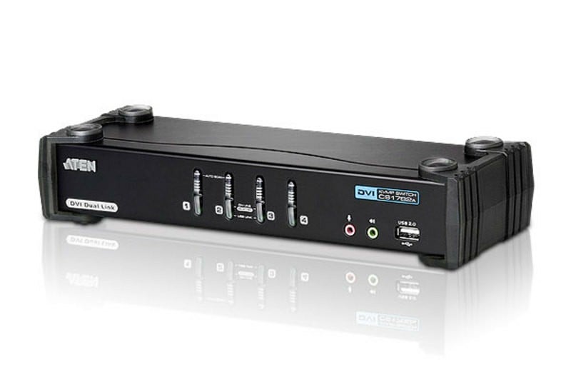 ATEN 4-Port USB DVI Dual Link/Audio KVMP Switch