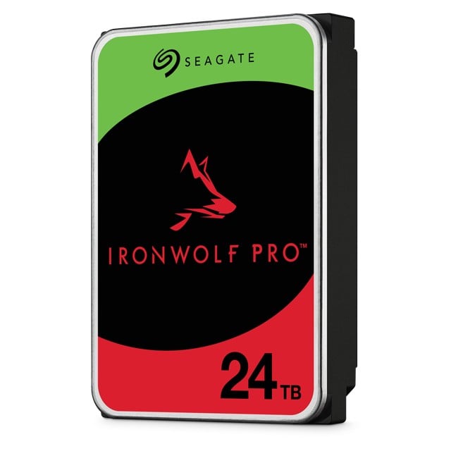 SEAGATE Ironwolf PRO Enterprise NAS HDD 24To 7200tpm 6Gb/s SATA 256Mo cache 8.9cm 3.5p 24x7 for NAS RAID Rackmount systems BL