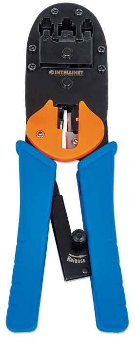 Intellinet 211048 Pince a sertir Noir, Bleu, Orange