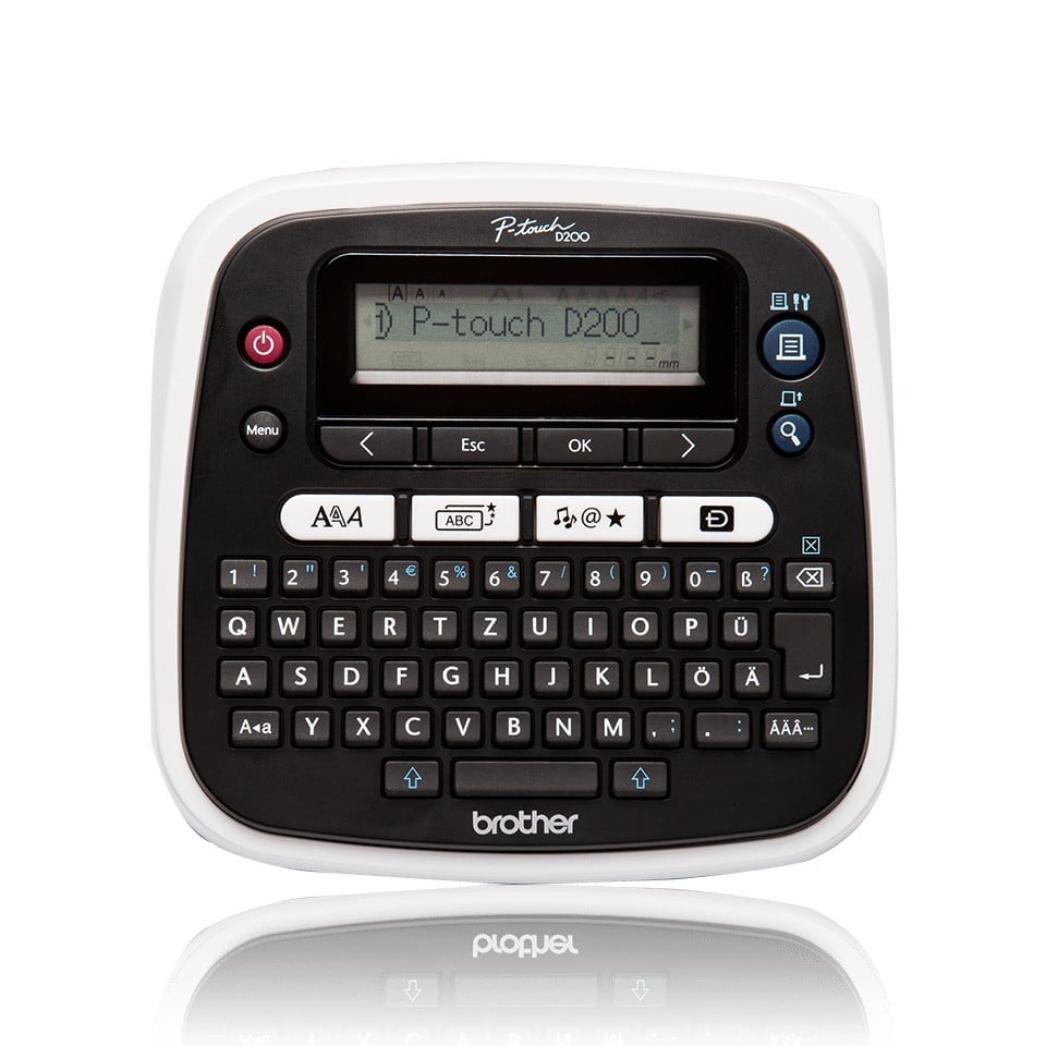 Brother PT-D200BW imprimante pour étiquettes Transfert thermique 180 x 180 DPI 20 mm/sec TZe