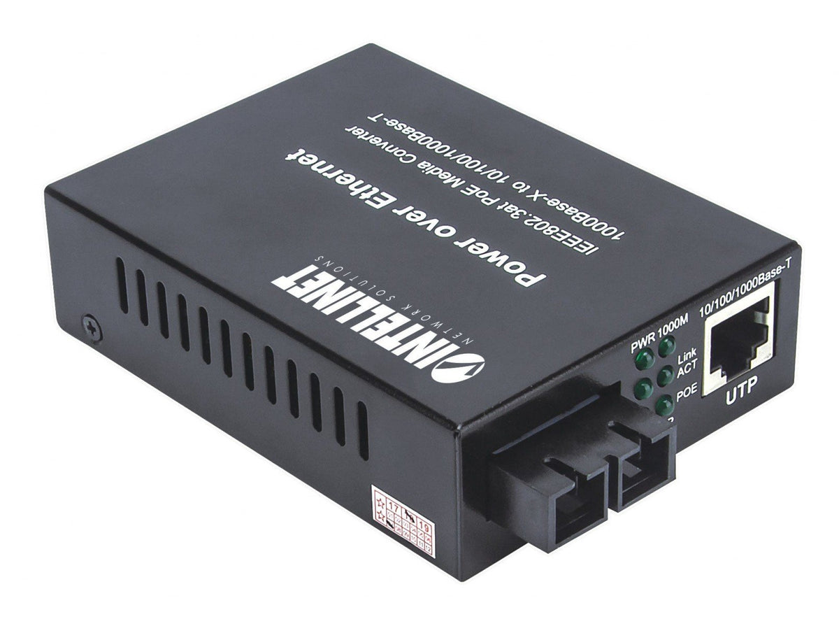 Intellinet 508209 convertisseur de support réseau 1000 Mbit/s 1310 nm Monomode Noir