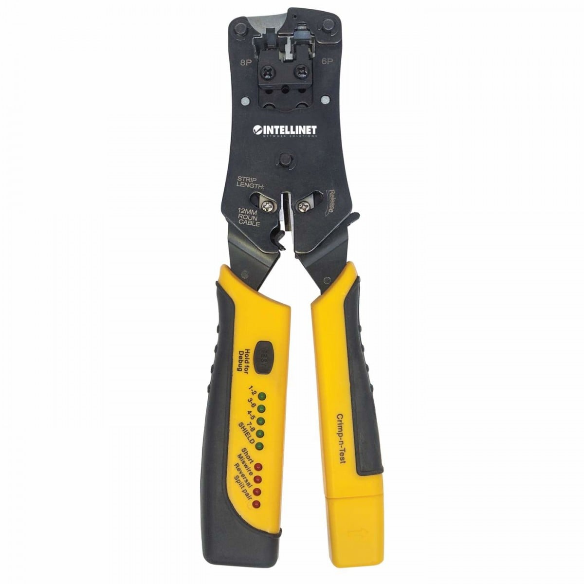Intellinet 780124 Pince a sertir Noir, Jaune
