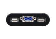 Aten CS22U commutateur écran, clavier et souris Noir