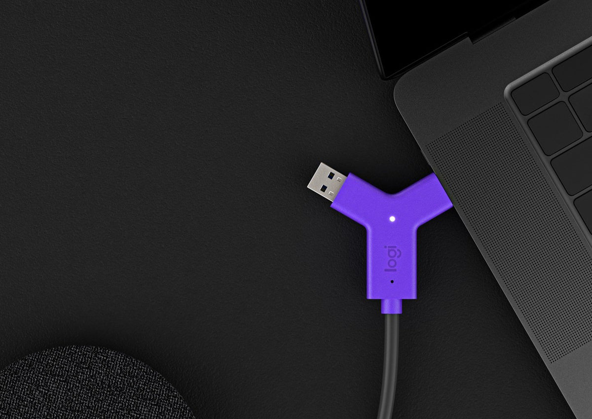 LOGITECH Swytch Hub 2 x HDMI + 1 x SuperSpeed USB + 2 x USB-C desktop for Room Solution Huddle Large