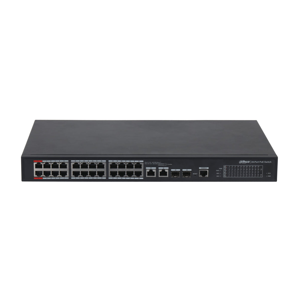 Dahua PFS4226-24ET-360-V3 Switch PoE géré 24 ports 100 Mbps + 2 ports Gigabit