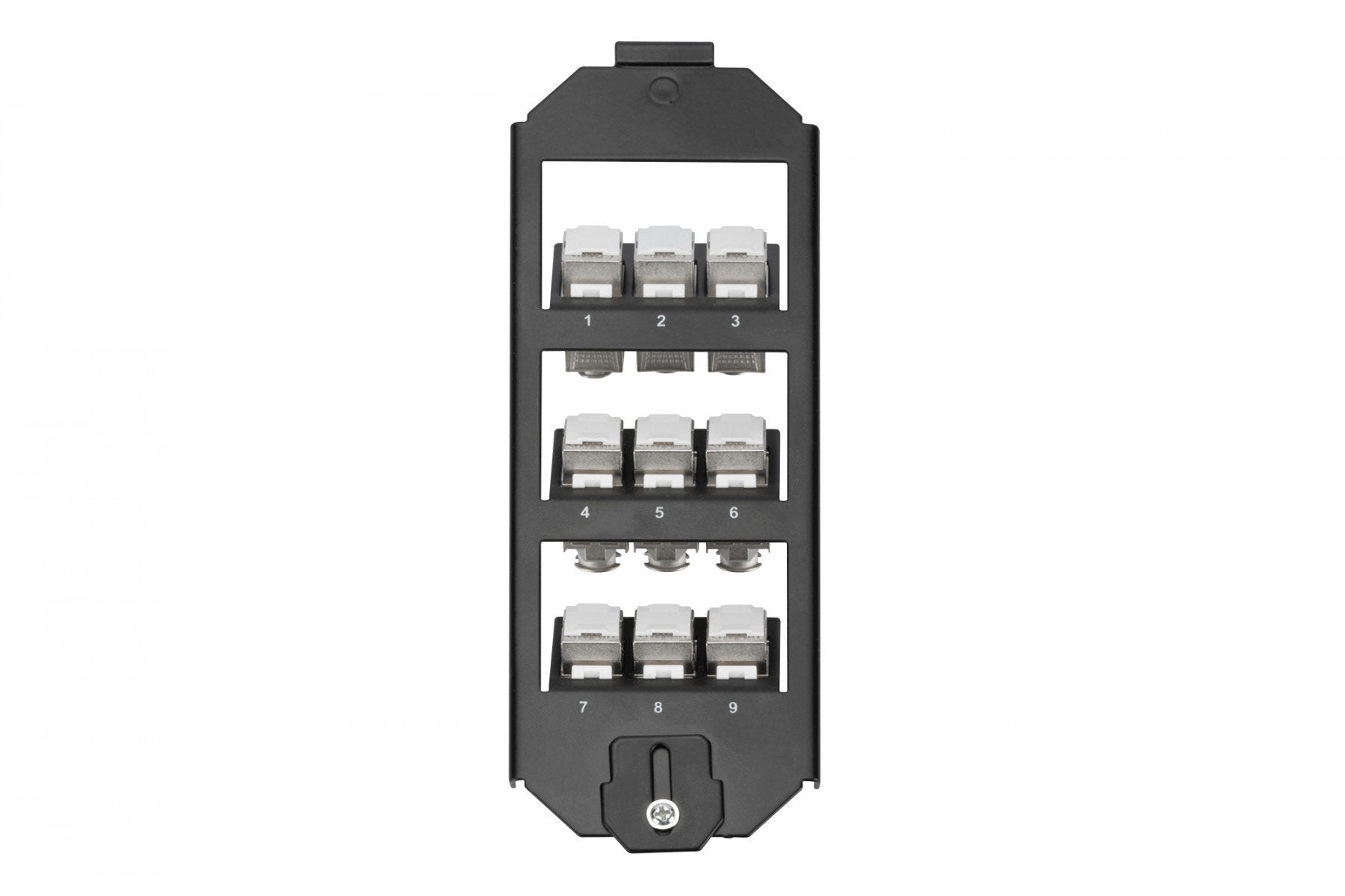 Digitus AN-25179 Plaque de commutation et obturateur Noir