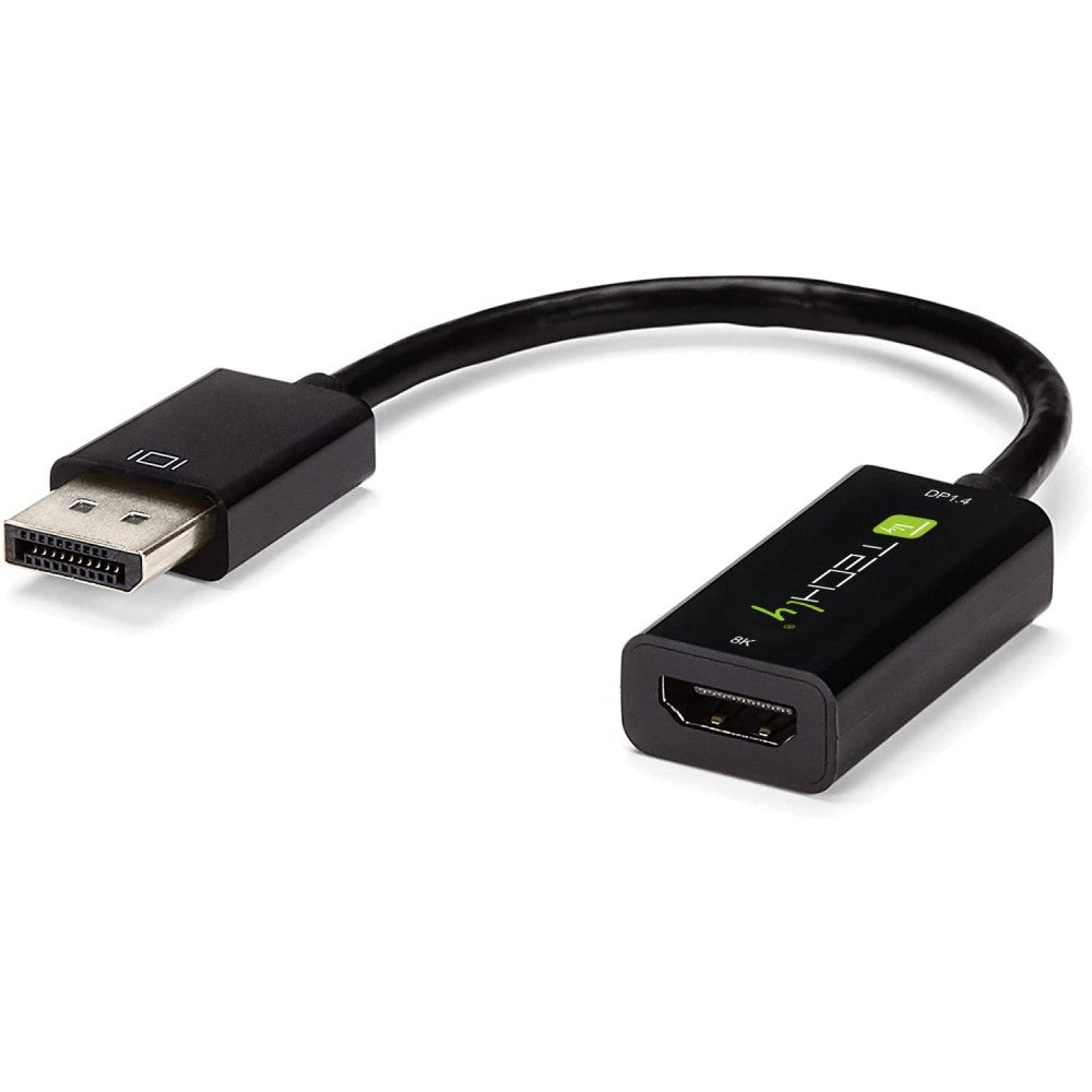 Techly IADAP DP-HDMIF8K Adaptateur DisplayPort 1.4 DP vers HDMI 8K*30Hz M/F