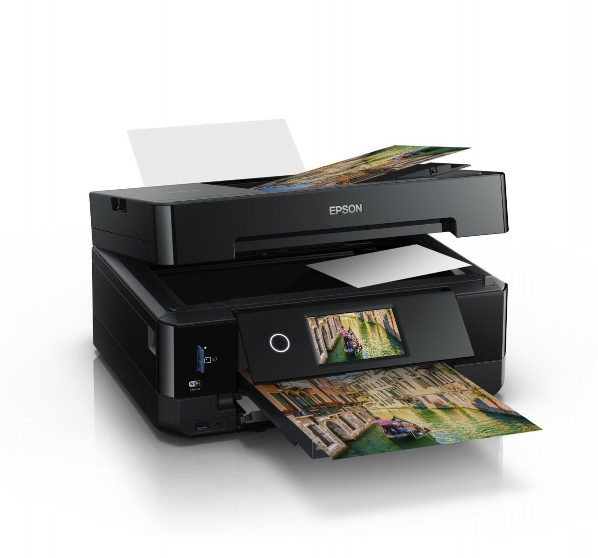 EPSON Expression Premium XP-7100 Small-in-One MFP colour ink-jet A4 11ppm copy 15.8ppm print USB 2.0 Gigabit LAN Wi-Fi black